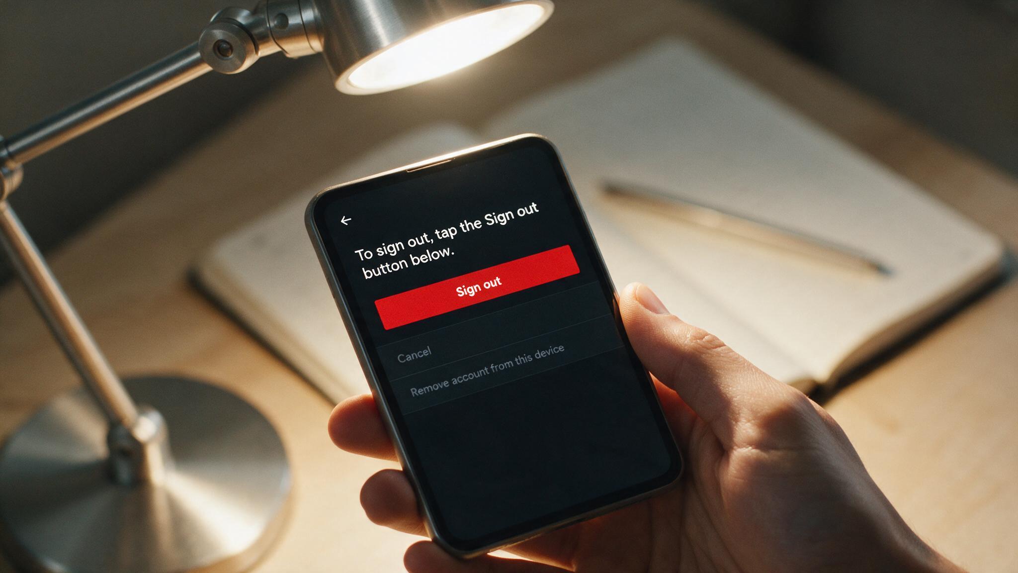 A hand holding an iPhone open to the Find My settings screen